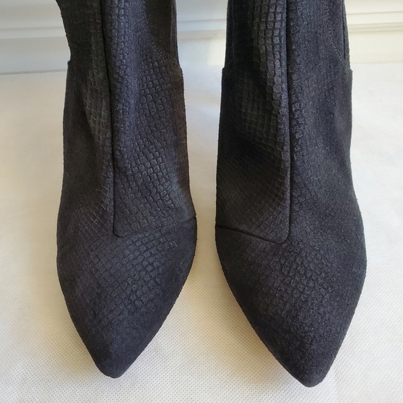 Free People Willa Leather Ankle Black Witchcore Booties New Size 11 - Picture 13 of 16